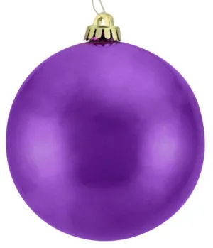100mm VP Smooth Ball Ornament: Purple