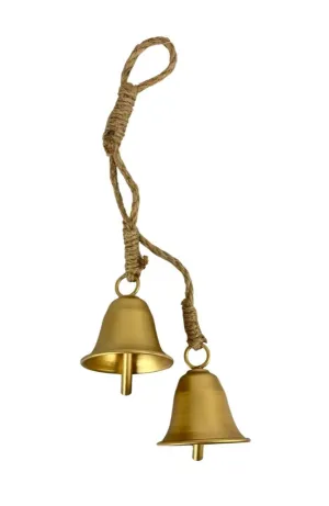 3" Double Gold Bell Hanger