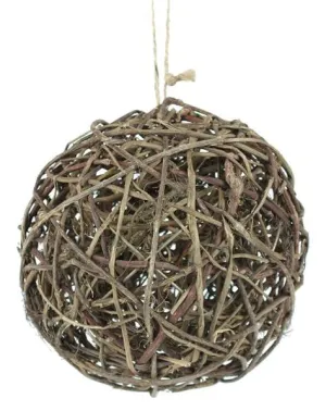4" Grapevine Ball Ornament