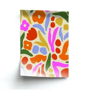 Abstract Floral Pattern - Floral Poster