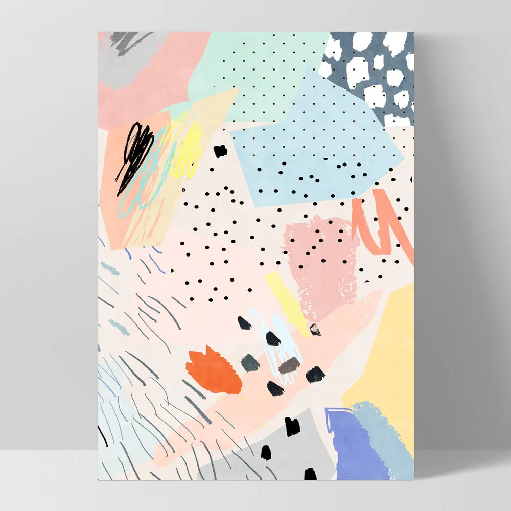 Abstract Geo Pastel Gardens III - Art Print