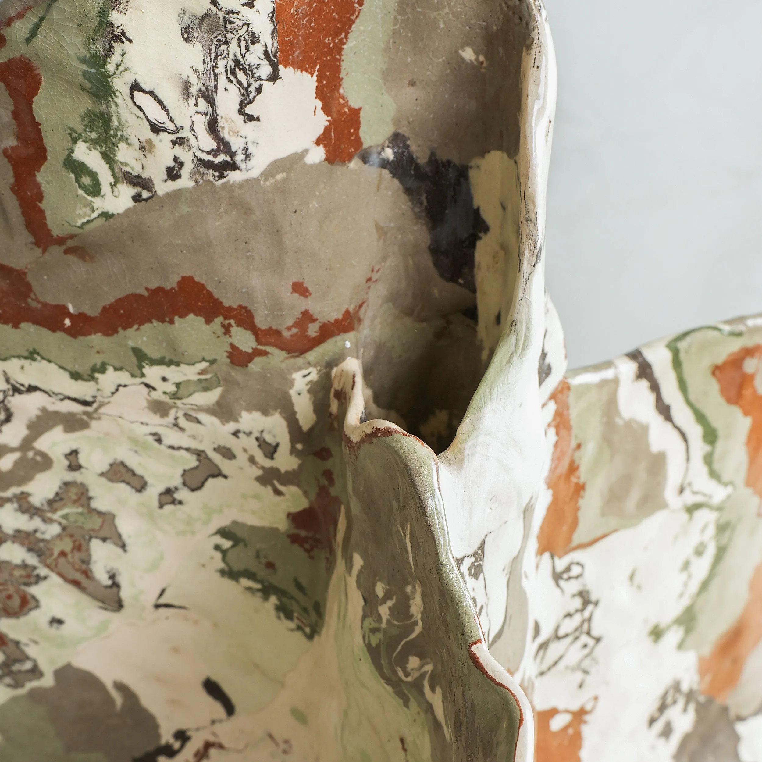 Abstract Marbled Vase