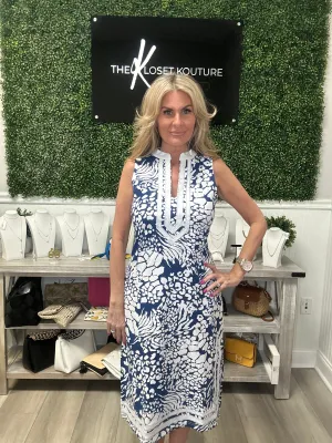 Abstract Print Dress