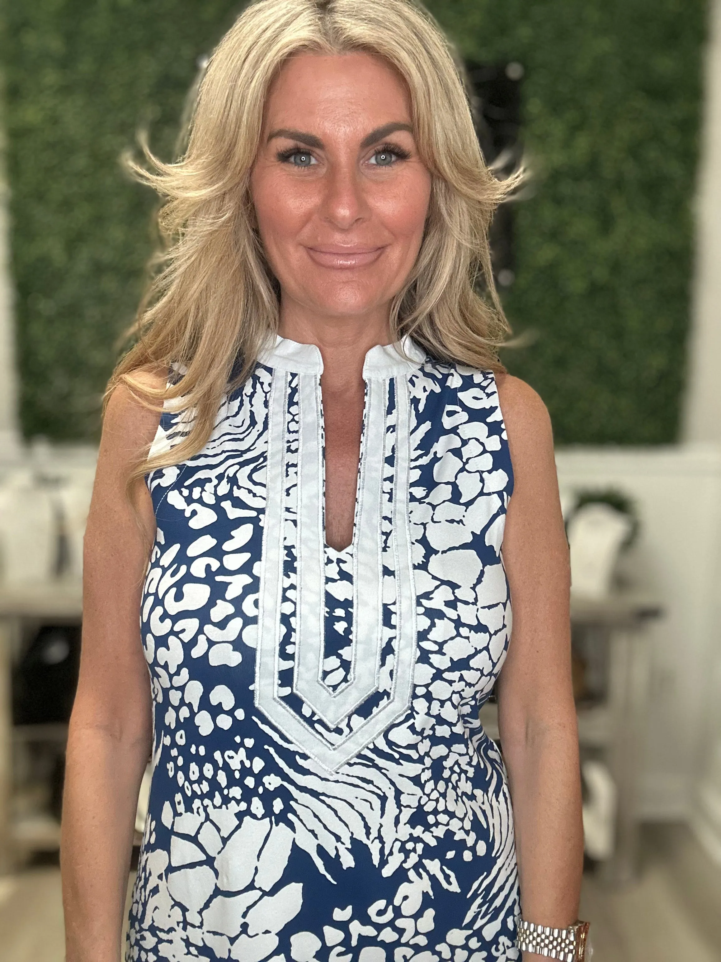 Abstract Print Dress