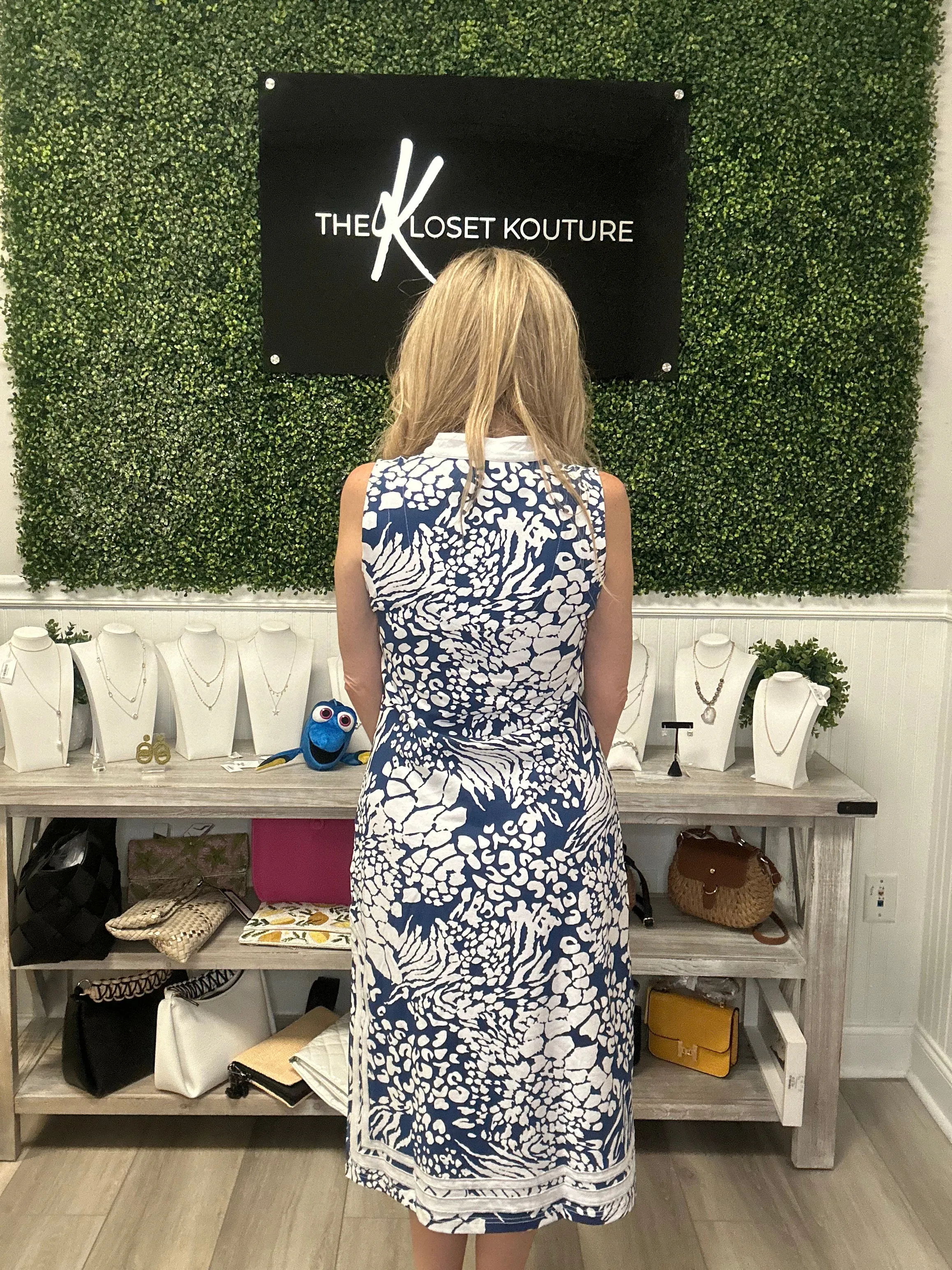 Abstract Print Dress