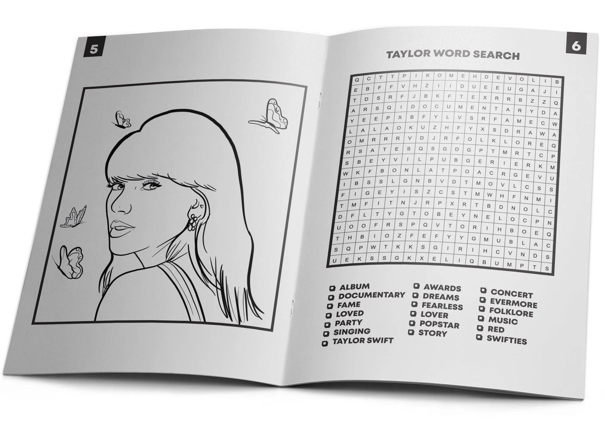 Activity Book | Taylor Swift Activity Book | Studio Soph