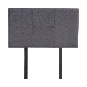 Adjustable Grey Linen Single Bed Headboard - Modern Elegance