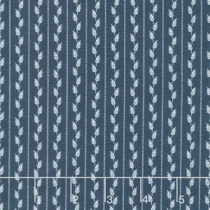 American Gatherings II - Wheat Row Loyal Blue Yardage