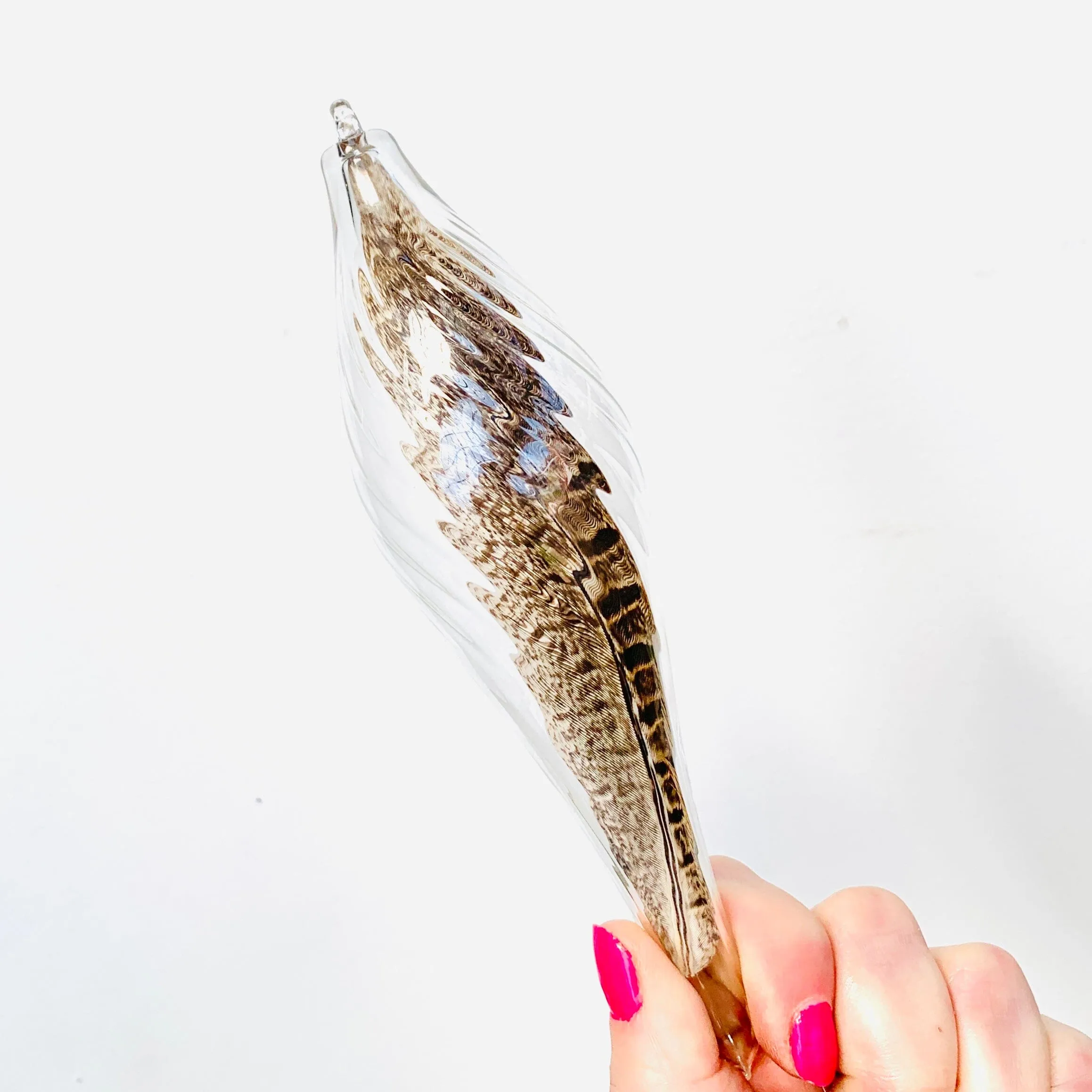 Artisan Feather Ascension Ornament, Ringneck Pheasant 1