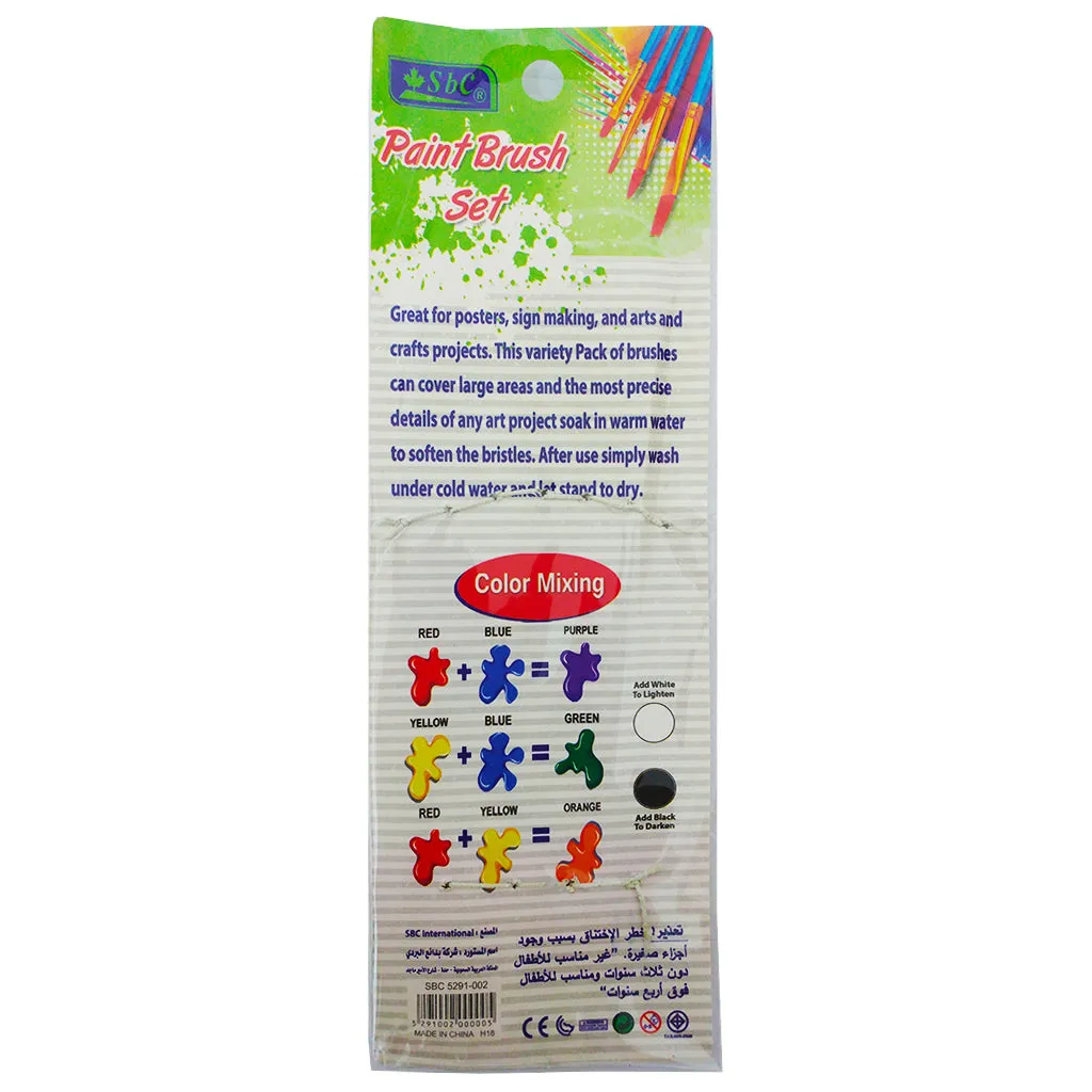 Artist Brush Flat Brush Set (Transparent)