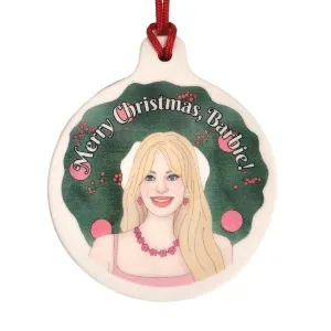 Barbie Christmas Ceramic Ornament (Final Sale)