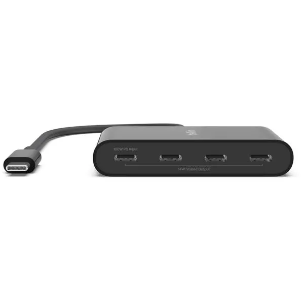 BELKIN Connect USB Type-C to 4-port USB Type-C Hub Black