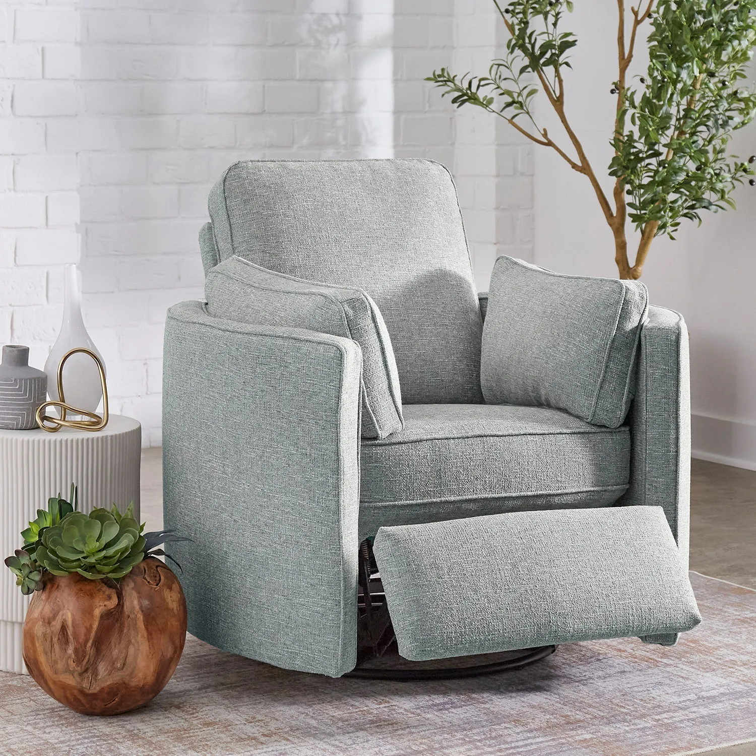 Best Chairs Luana Swivel Glider Recliner