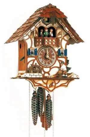 Black Forest Musical Wood Chopper German Cuckoo Clock