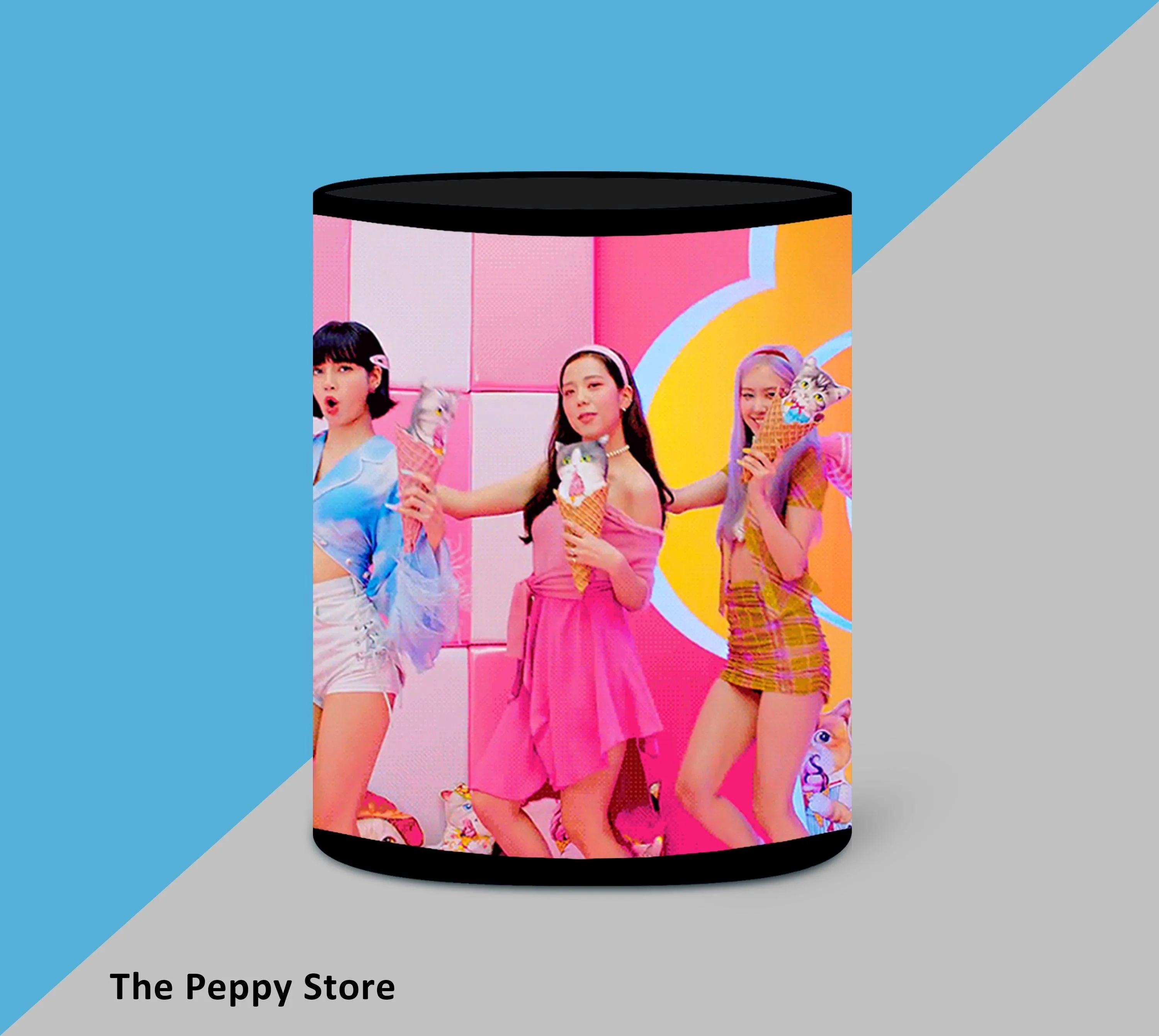 Black Pink Character Pink Mug