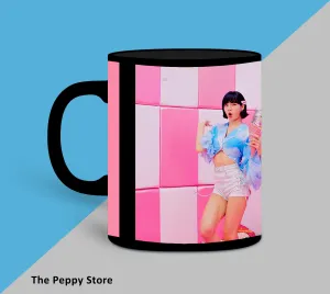 Black Pink Character Pink Mug