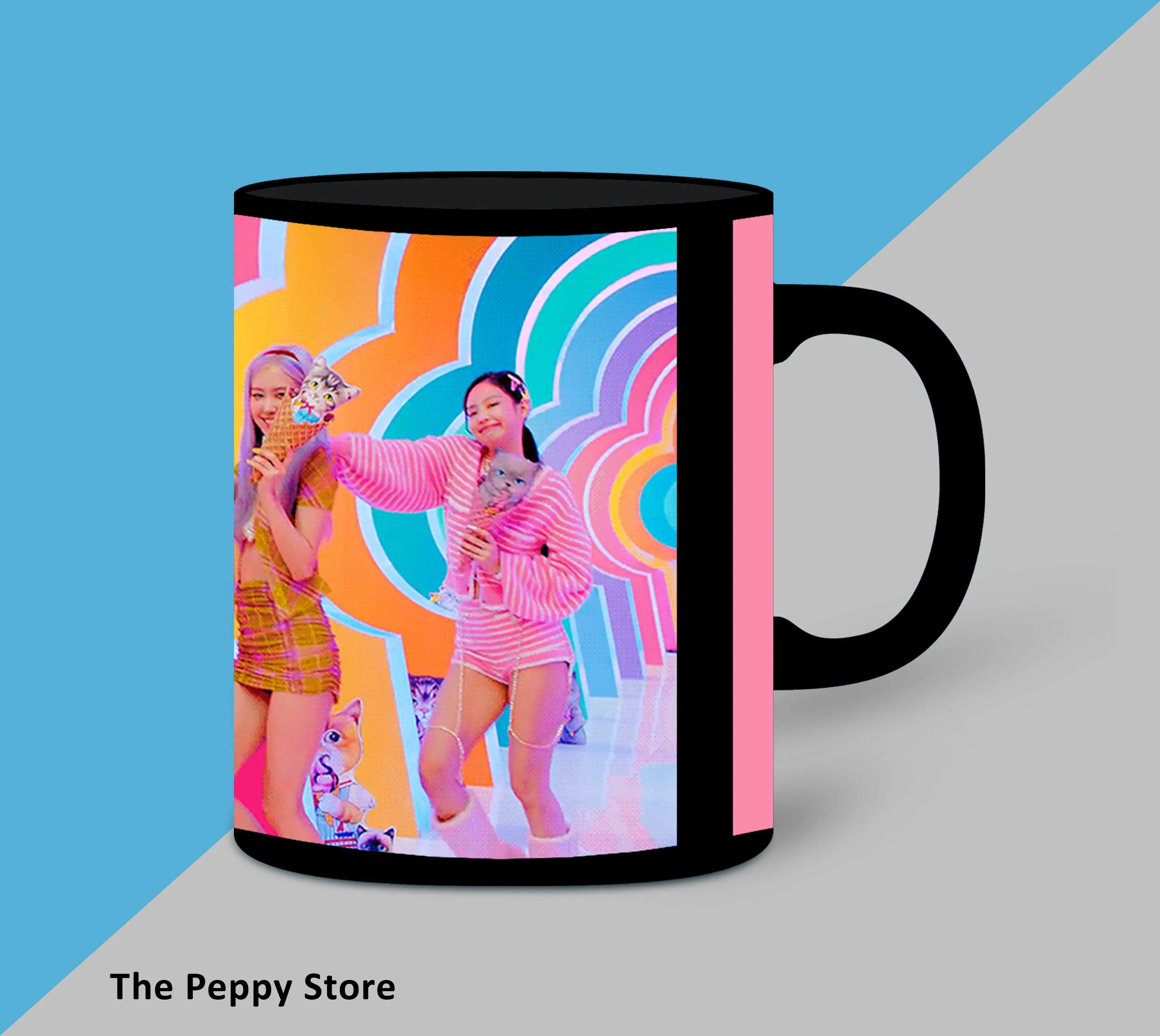 Black Pink Character Pink Mug