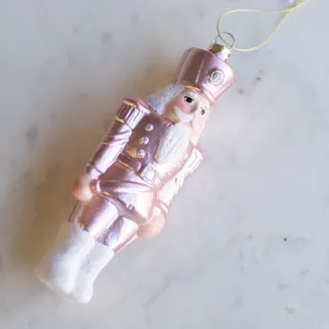 Blushing Nutcracker Christmas Ornament, 6"