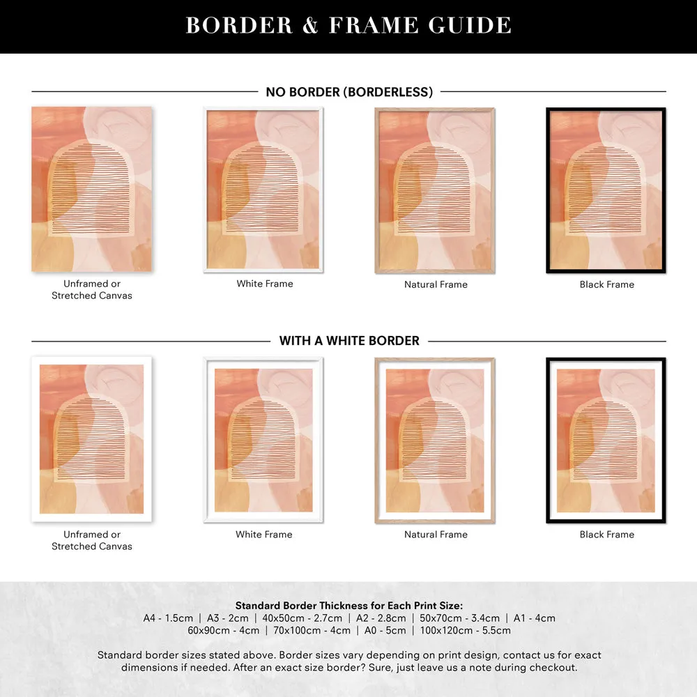 Boho Abstracts | Terra Arches II - Art Print
