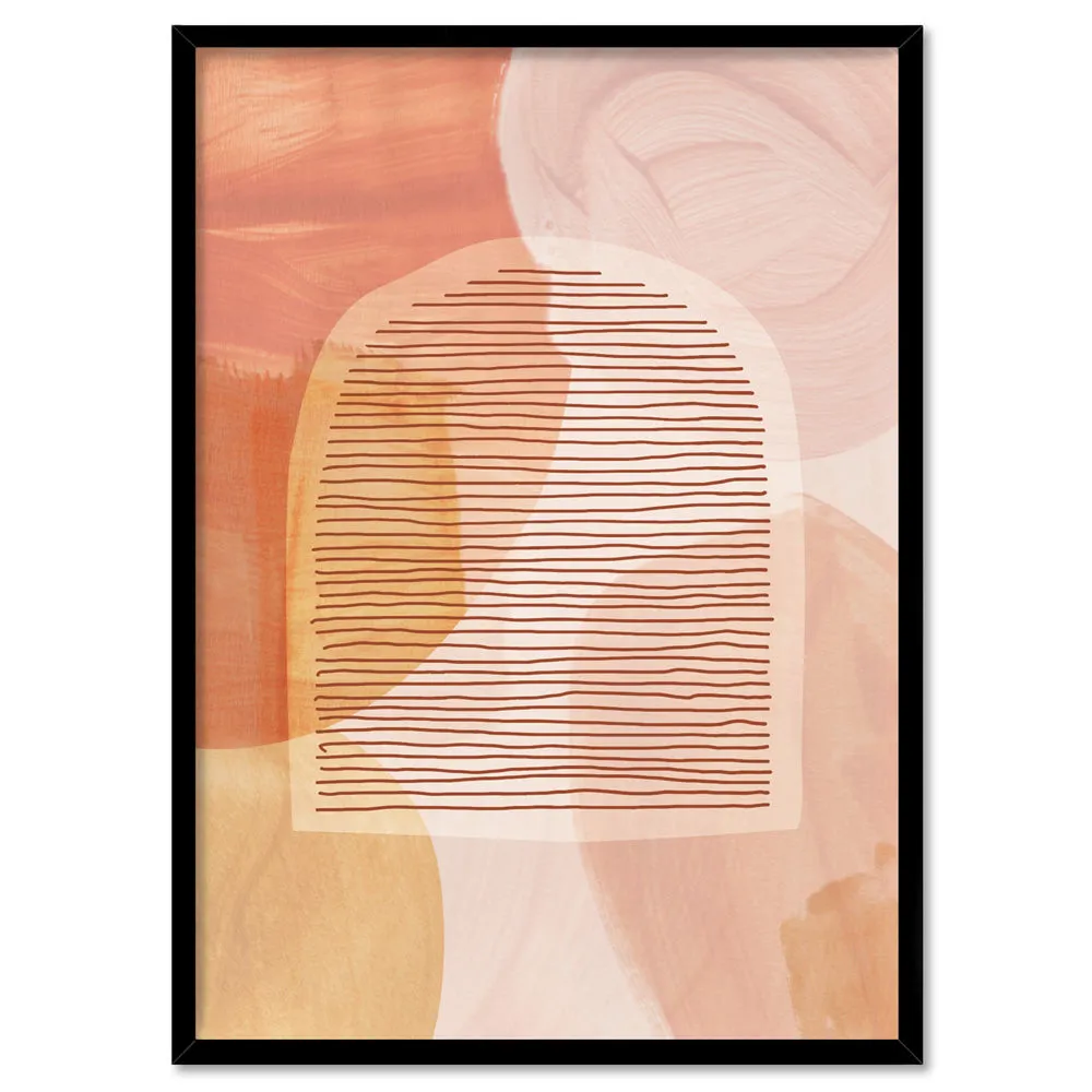 Boho Abstracts | Terra Arches II - Art Print