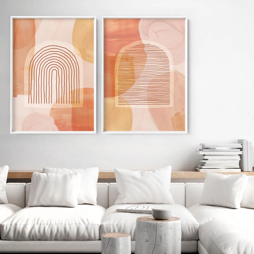 Boho Abstracts | Terra Arches II - Art Print