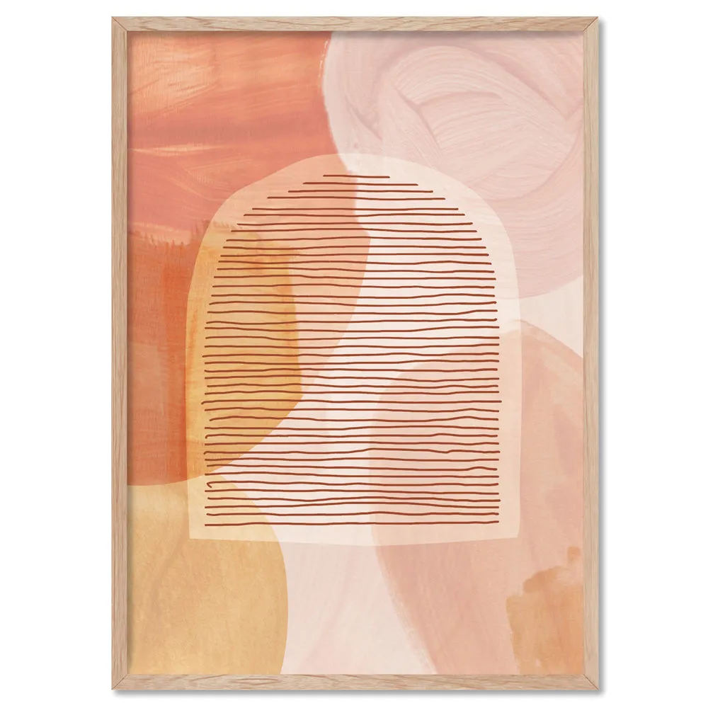 Boho Abstracts | Terra Arches II - Art Print