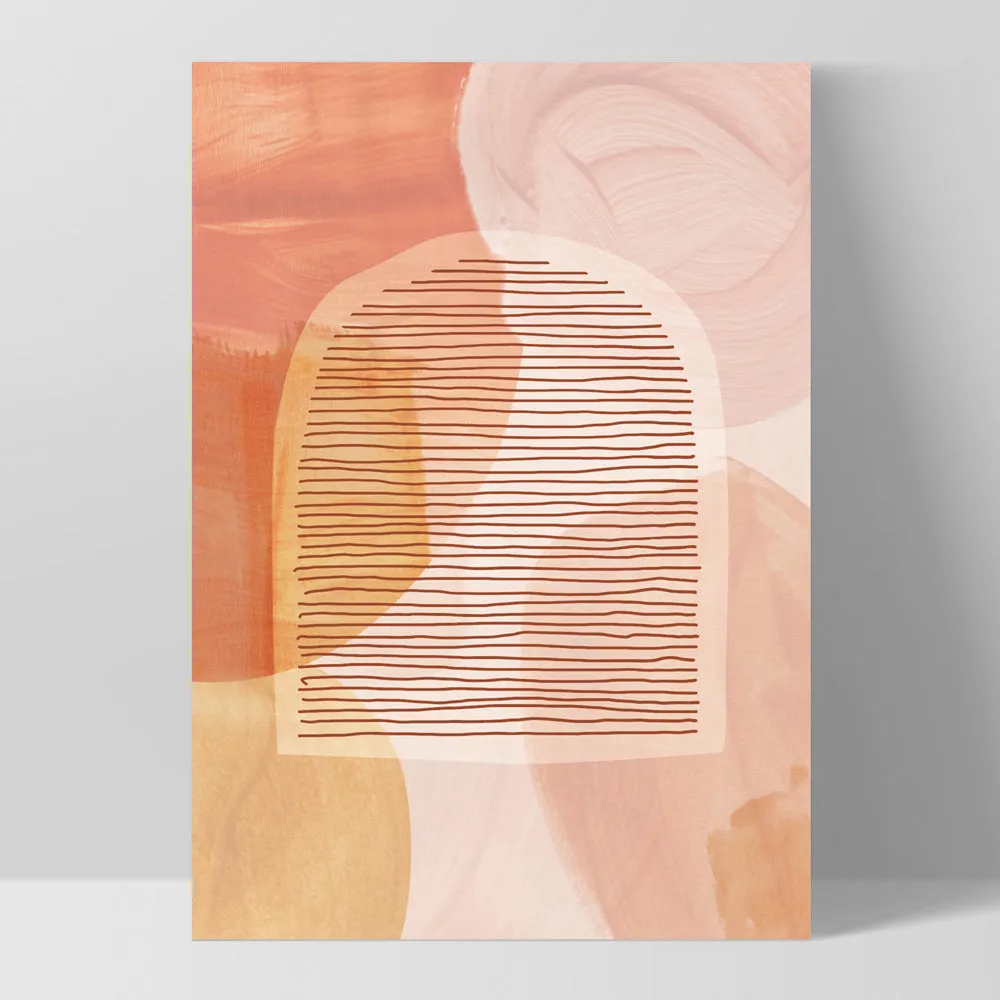Boho Abstracts | Terra Arches II - Art Print