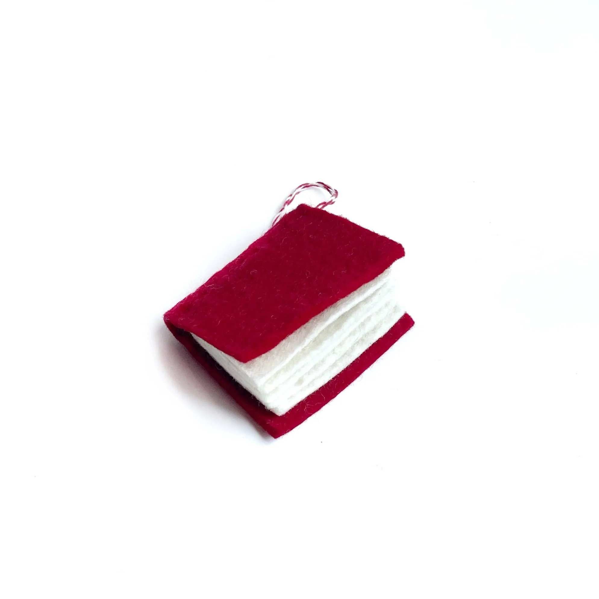 Book Ornament, Felt Wool