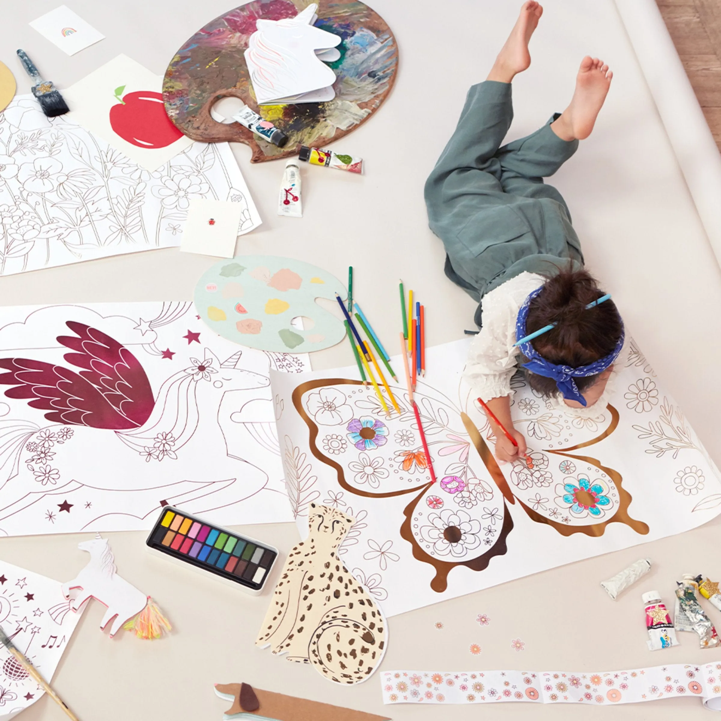 Butterfly Colouring Posters (x 2)