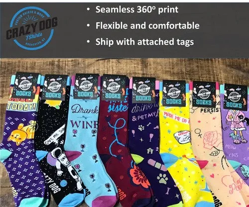 Chicks Are All Over Me Socks Funny Sarcastic Graphic Novelty Footwear For Men