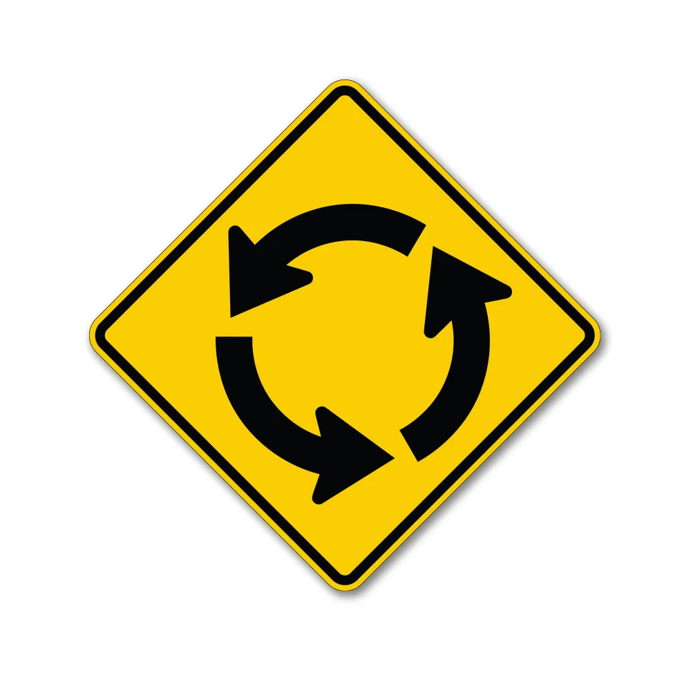 Circular Intersection Arrows / Roundabout Traffic Sign