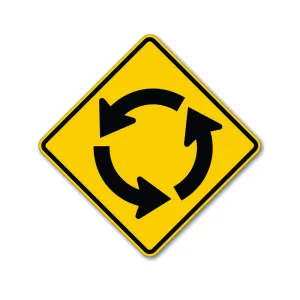Circular Intersection Arrows / Roundabout Traffic Sign