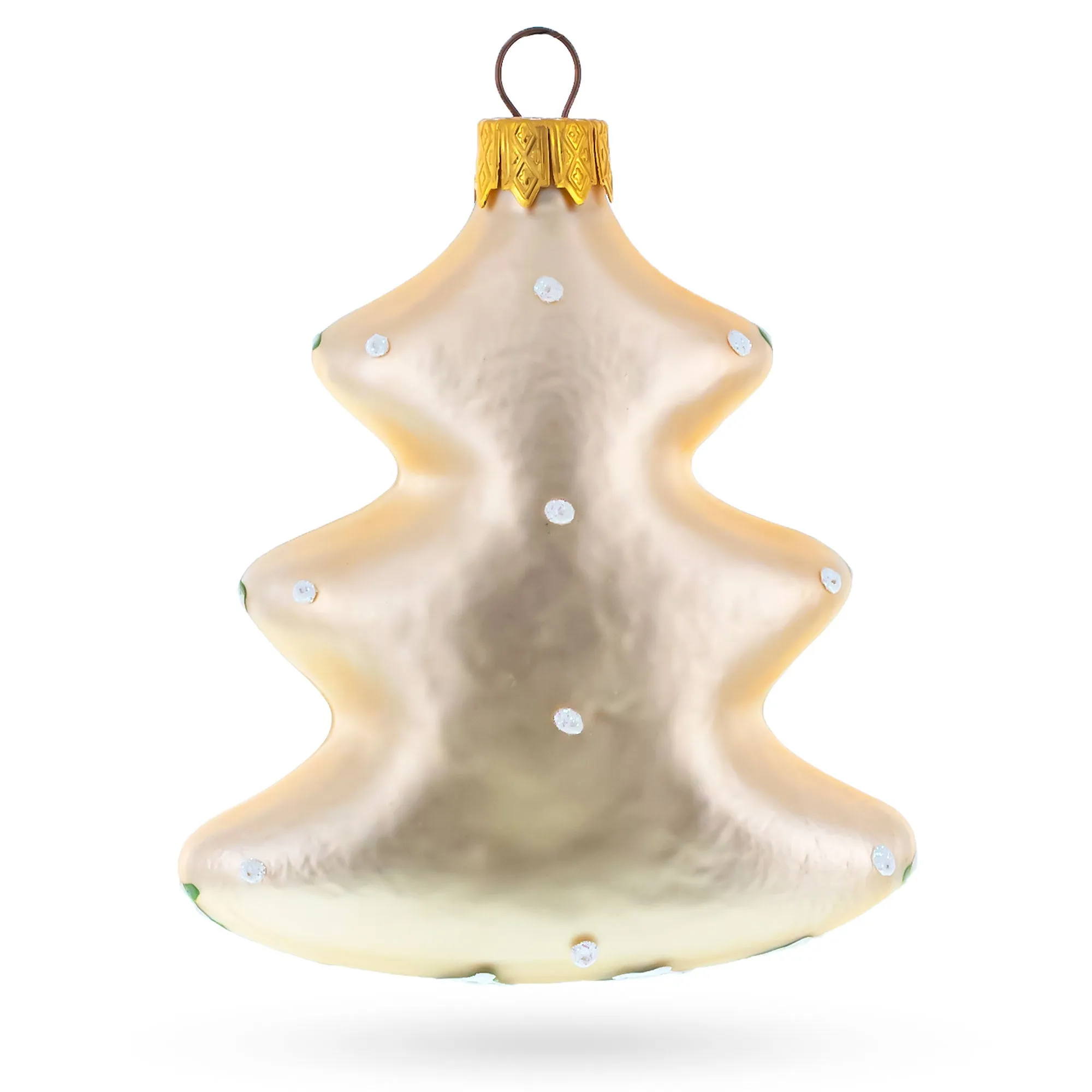 Colorful Bird On A Tree Shaped Glass Christmas Ornament