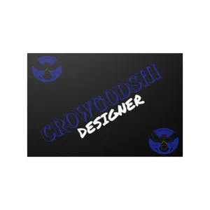 Crowgodshi Designer Satin Posters, DUKE BLUE