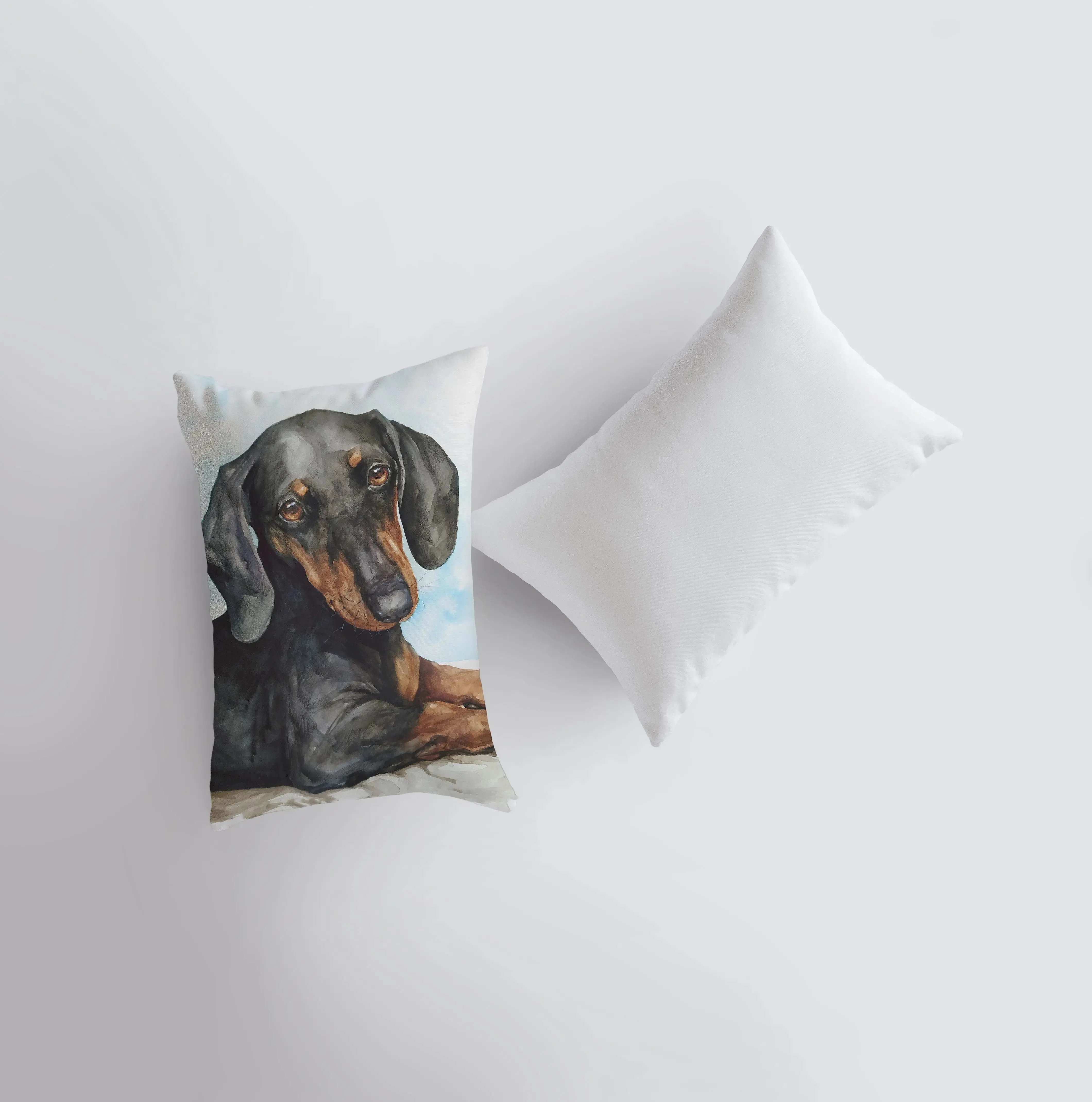Dachshund | Watercolor Dachshund | 12x18 | Pillow Cover | Dog Lover | Home Decor | Dog Lover Gift | Dog Mom Gift | Dog Mom Gift | Pillows