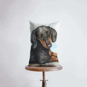 Dachshund | Watercolor Dachshund | 12x18 | Pillow Cover | Dog Lover | Home Decor | Dog Lover Gift | Dog Mom Gift | Dog Mom Gift | Pillows