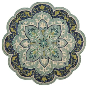 Dazzle 54077TEA Teal Rug