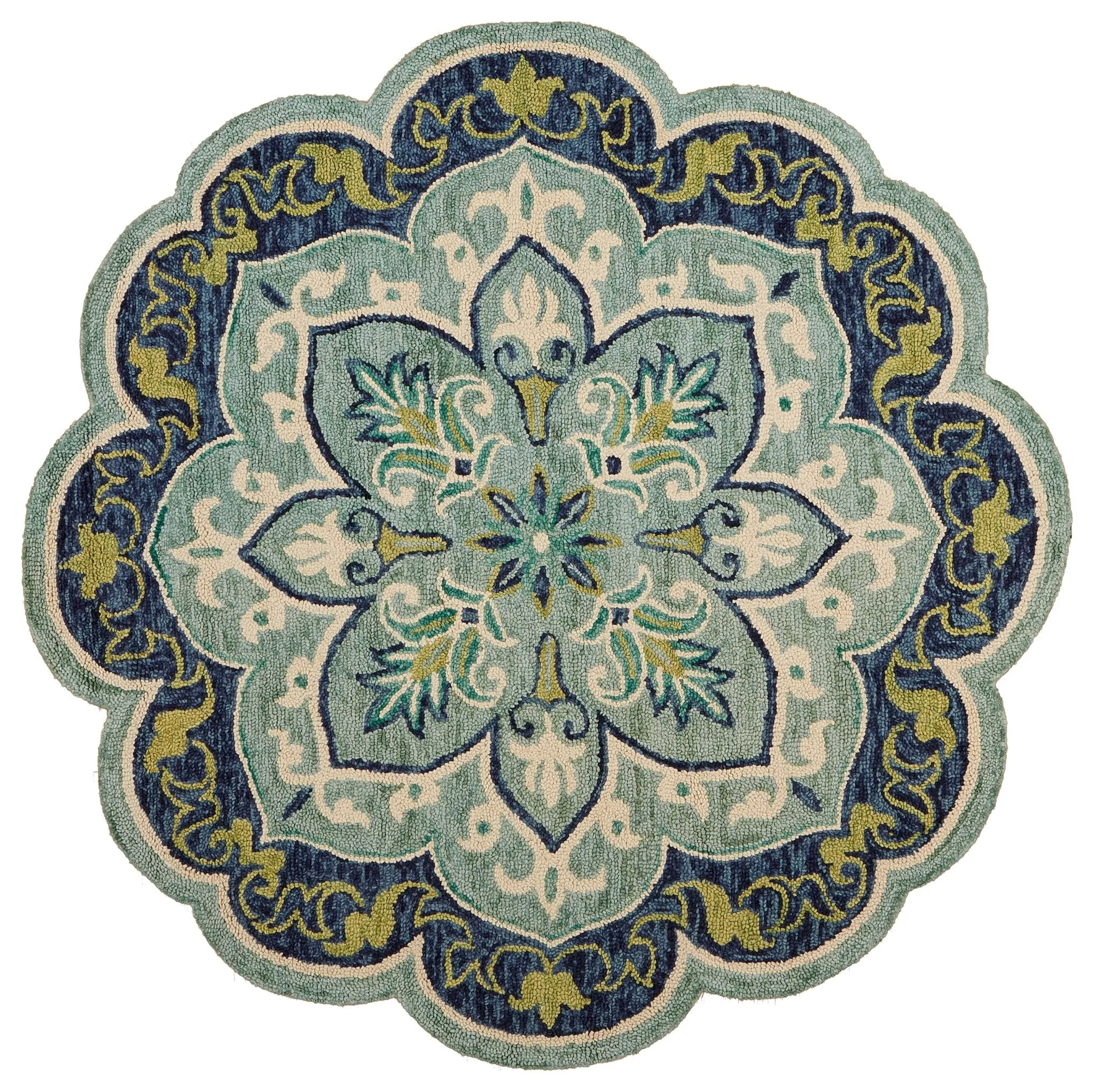 Dazzle 54077TEA Teal Rug