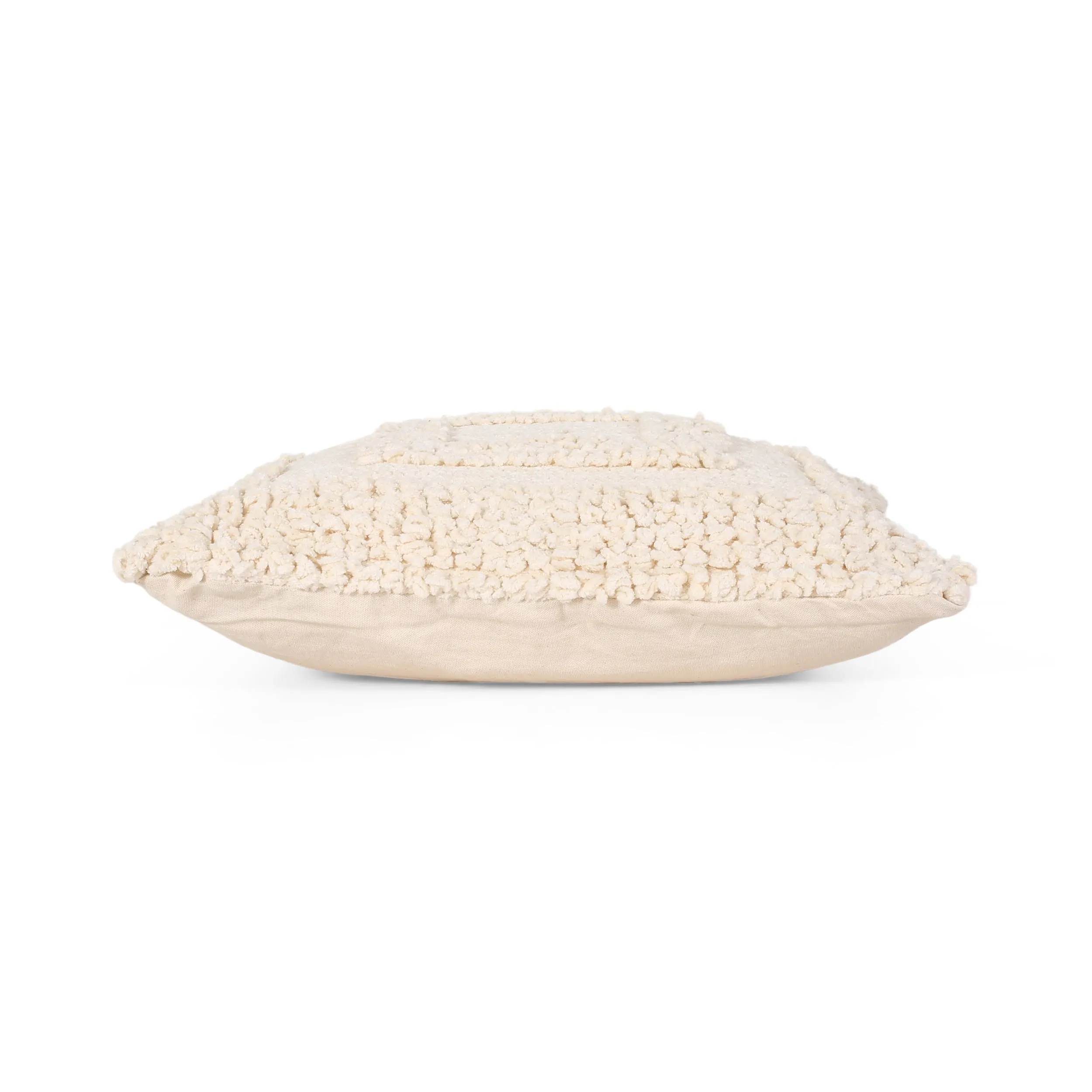 Debbie Boho Cotton Throw Pillow (Set of 2), White