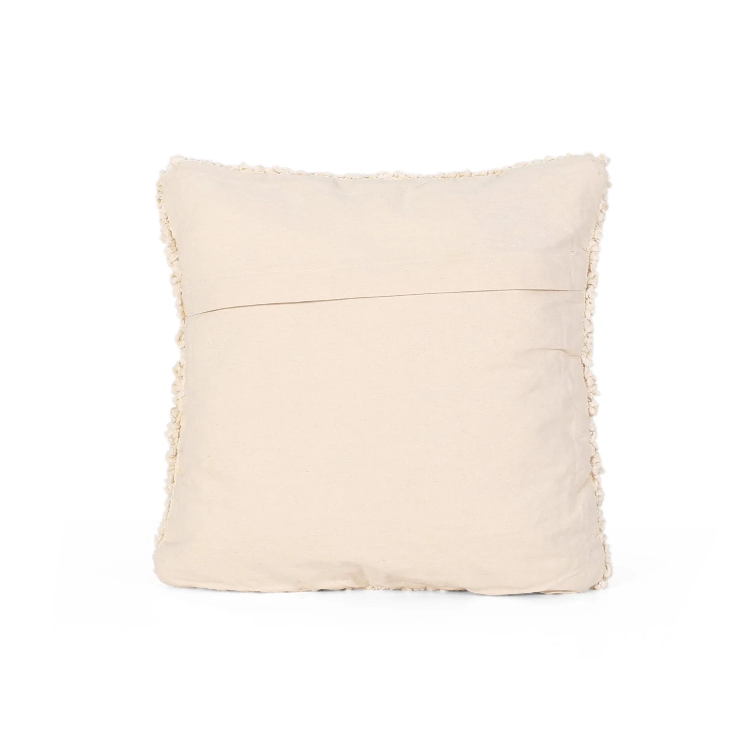 Debbie Boho Cotton Throw Pillow (Set of 2), White