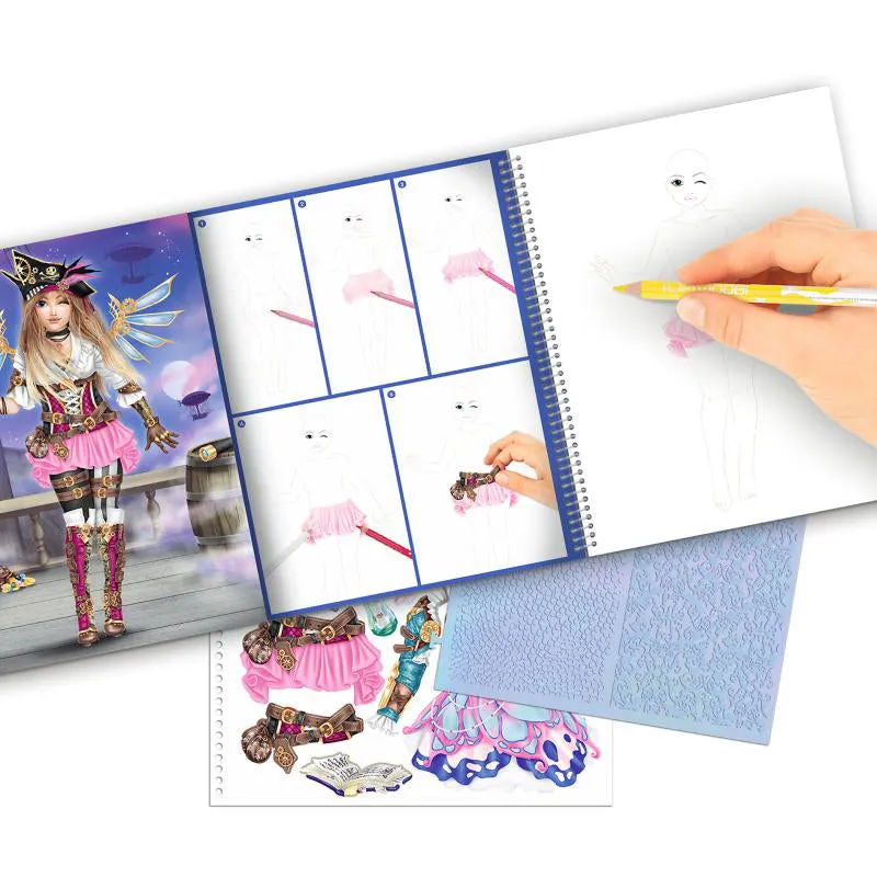 Depesche Create Your Topmodel Colouring Book Fantasy