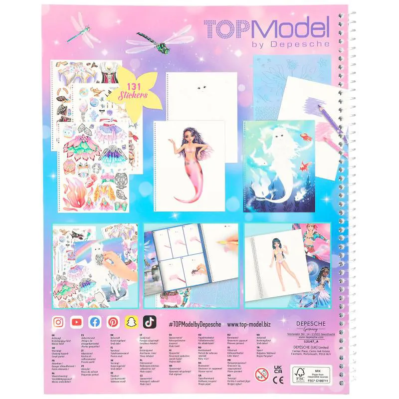 Depesche Create Your Topmodel Colouring Book Fantasy