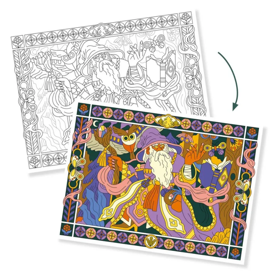 Djeco - Heroic Colouring Gallery
