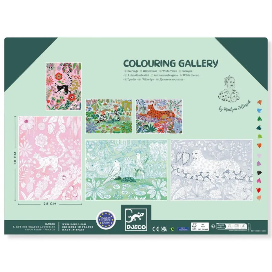 Djeco - Wilderness Colouring Gallery