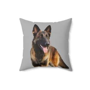 Dutch Sheepdog Spun Polyester Square Pillow