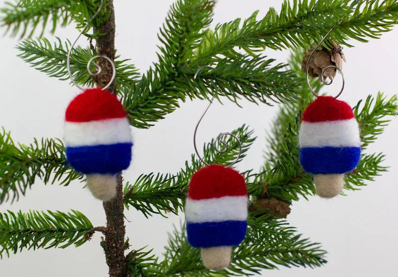 Fourth of July Popsicle Ornaments
