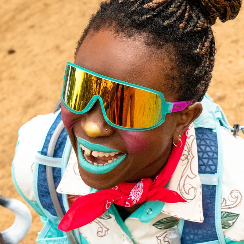 Goodr  Wrap Gs Sports Sunglasses - Save A Bull, Ride A Rodeo Clown