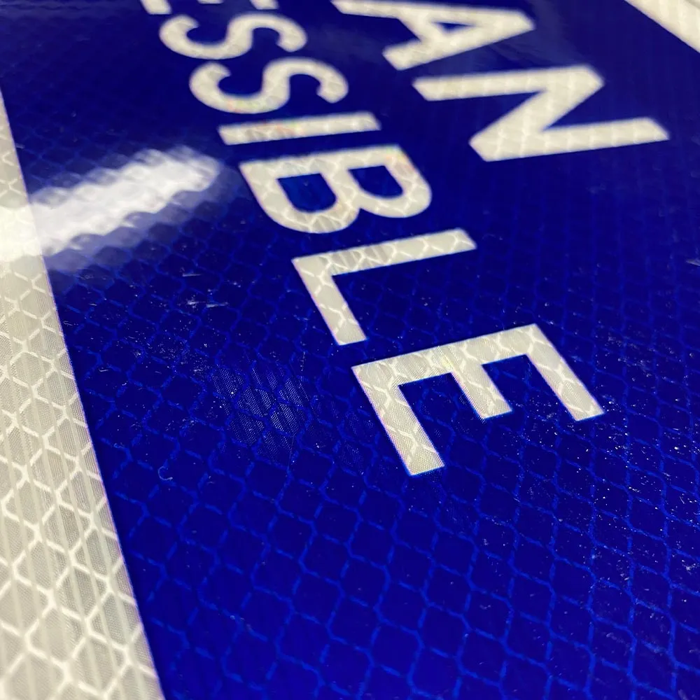 Handicapped Parking on Blue Sign