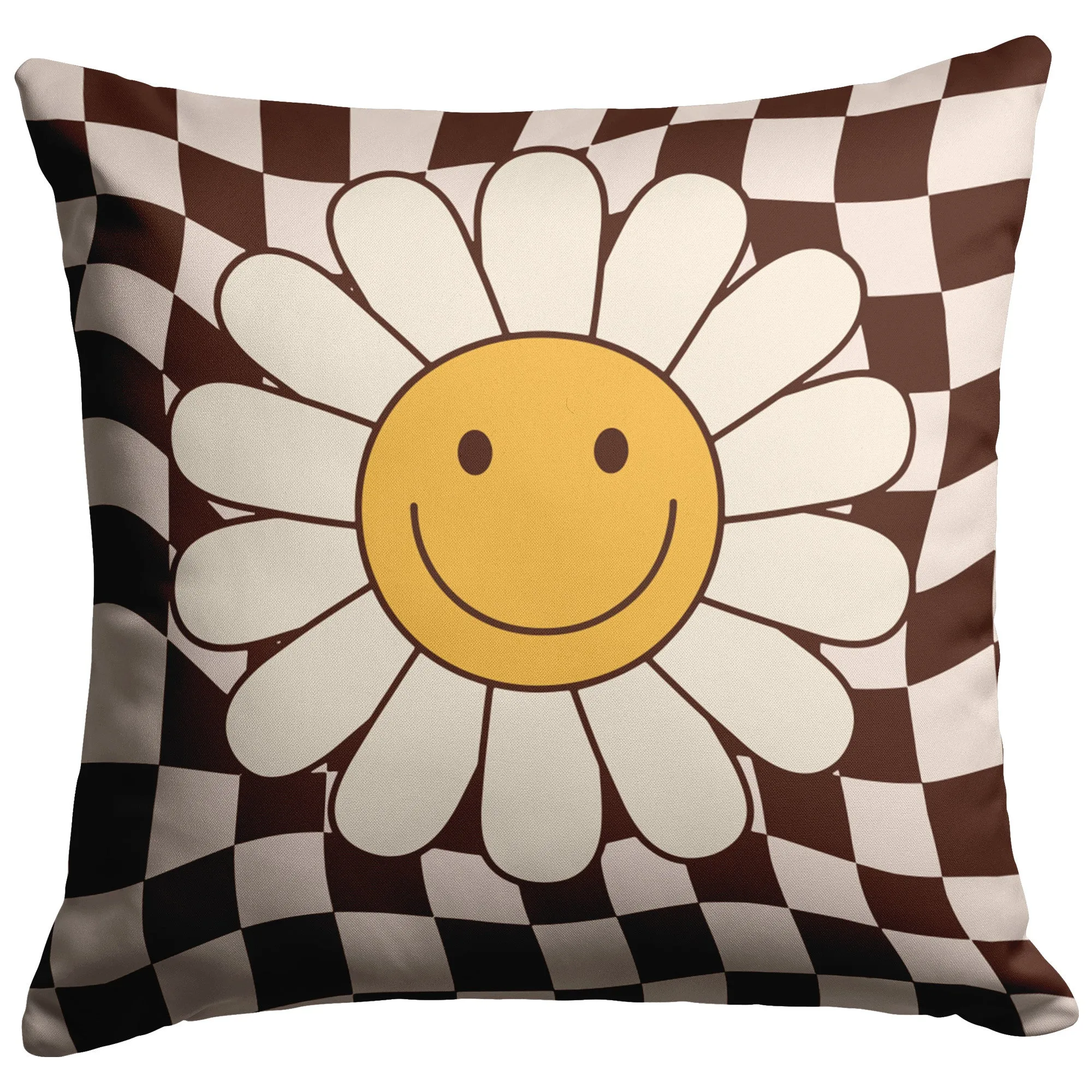 Happy Flower Retro Pillows And Covers