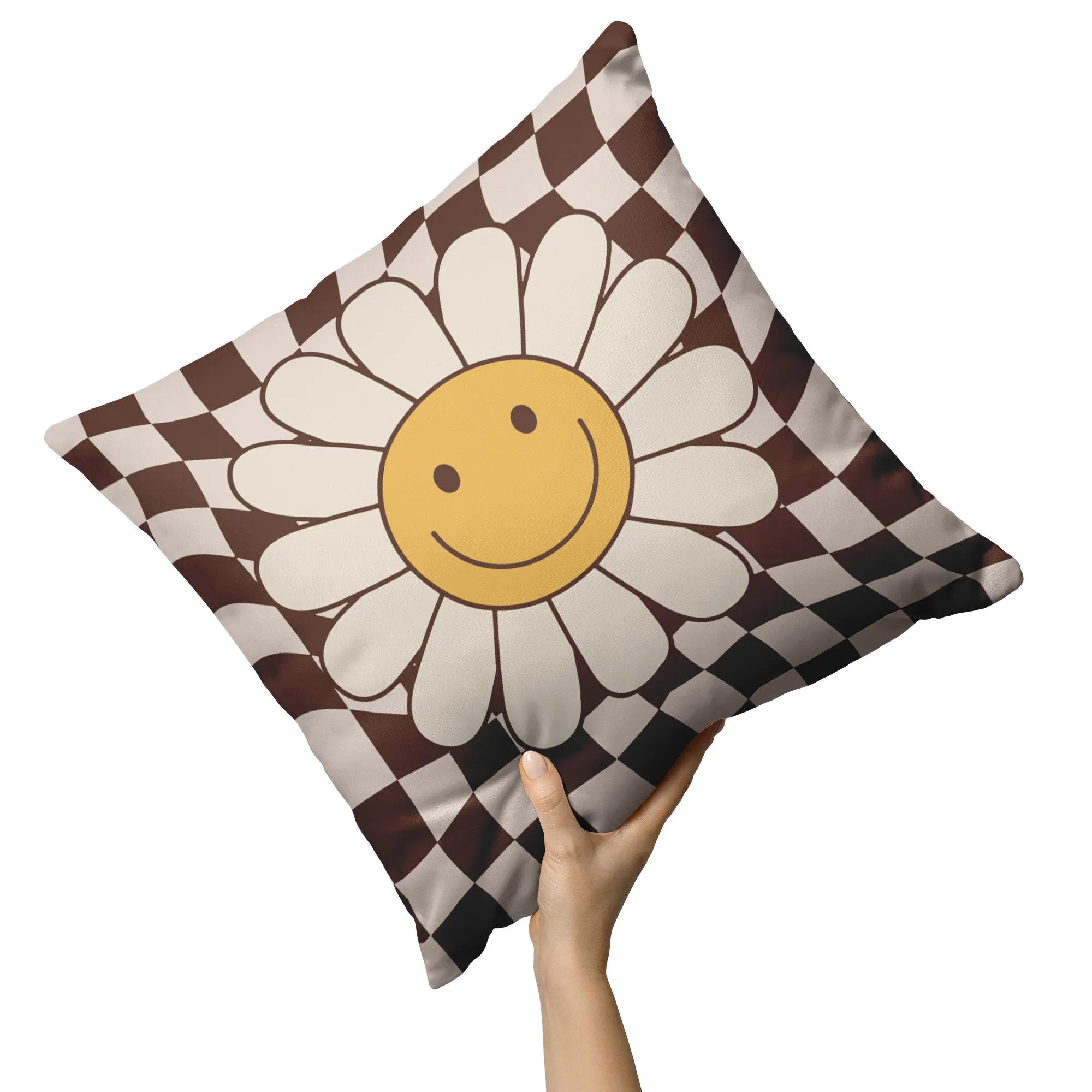 Happy Flower Retro Pillows And Covers